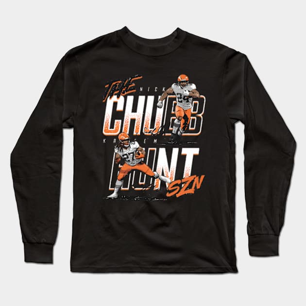 Nick Chubb Kareem Hunt Cleveland Chunt Szn Long Sleeve T-Shirt by binchudala